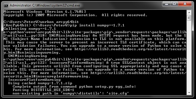 Virtualenvwrapper_pip_install_numpy171_01.PNG