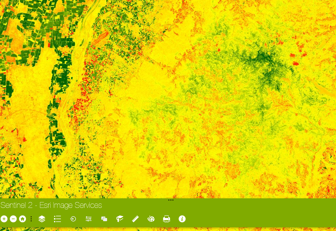 Esri ImageServices mit Sentinel 2-Daten