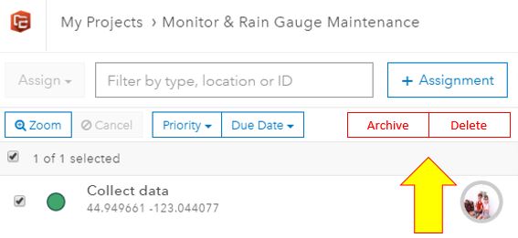 Archive/delete feature using Workforce