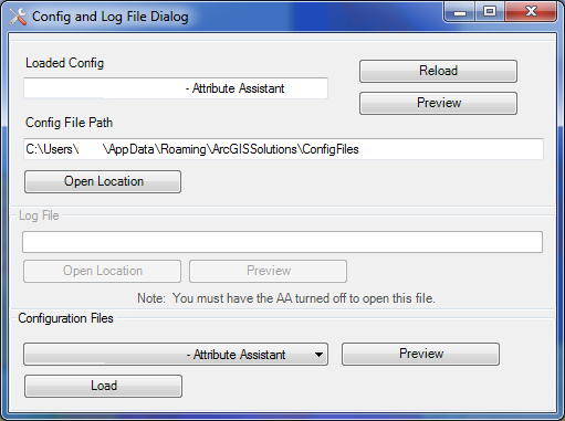 config file