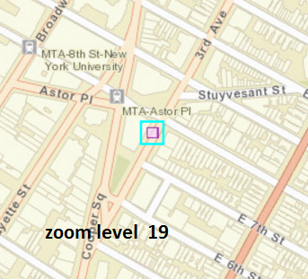 Zoom level 19