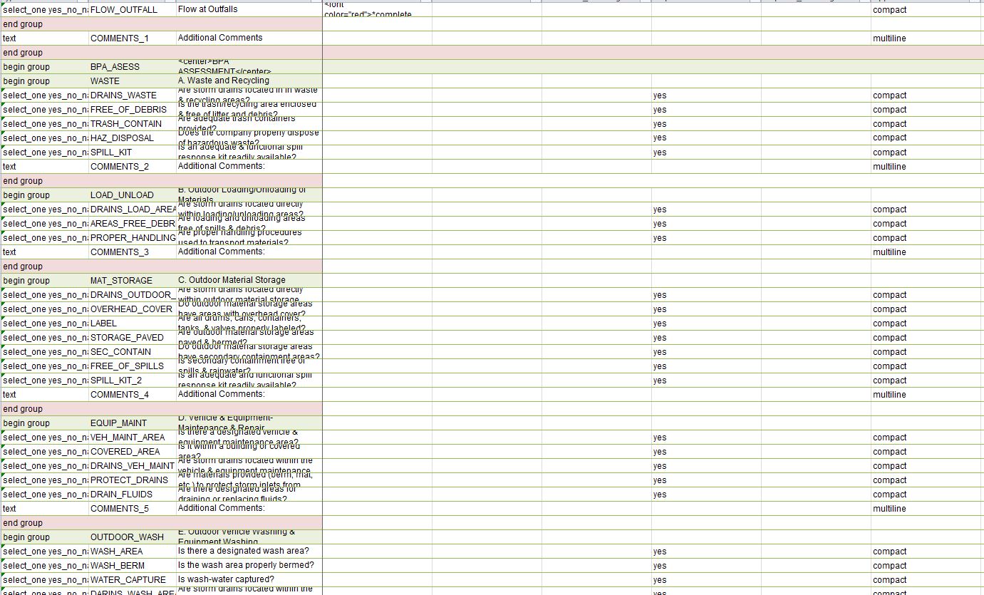Survey123 Connect for ArcGIS XLSform