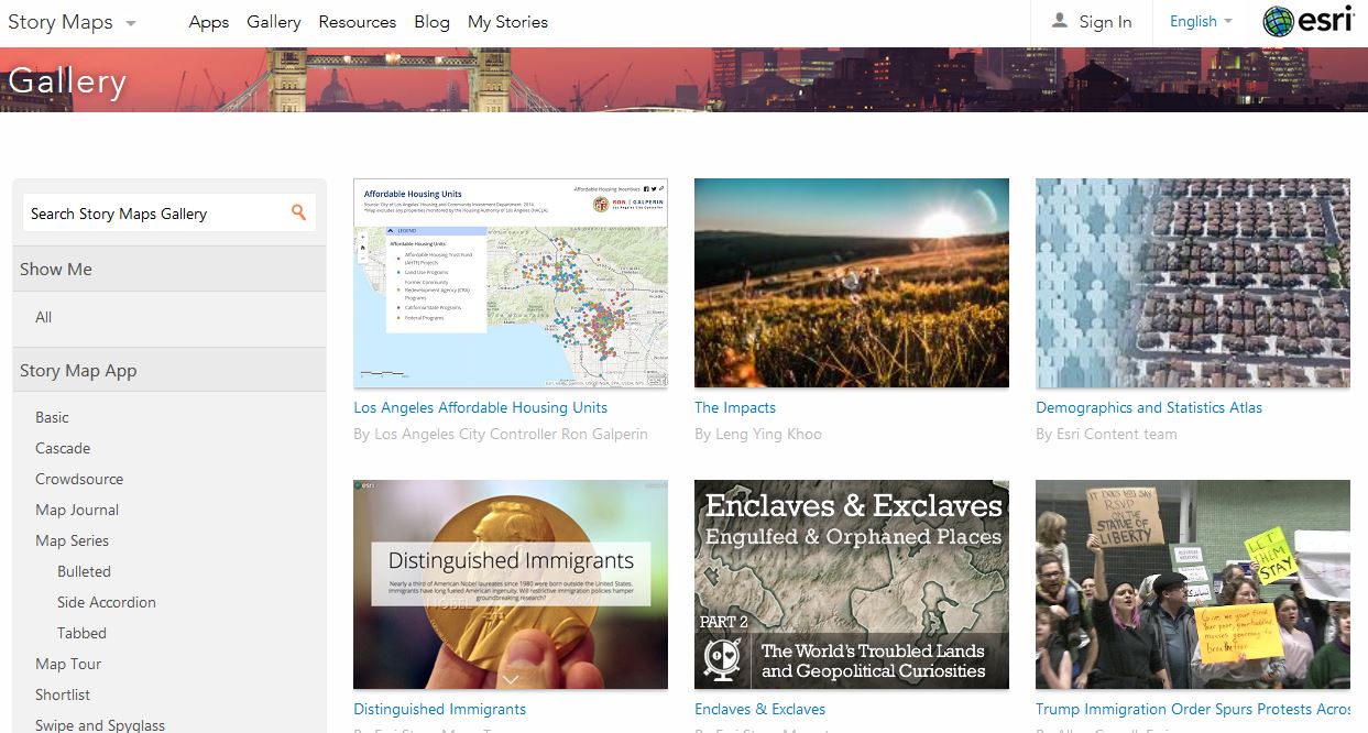 story maps