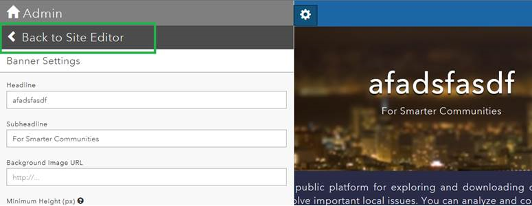 Click the settings button and then "back to site editor" to find the save button.