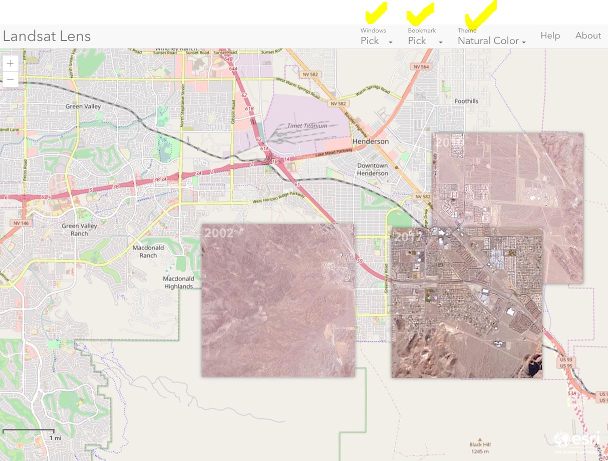 Landsat Lens web mapping application