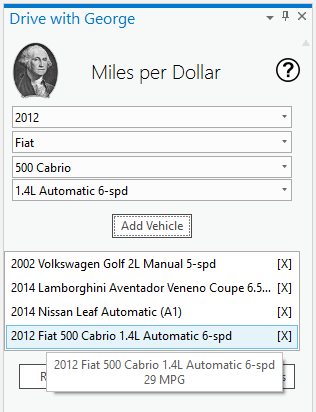 The user interface makes you choose a year, make, model, and type, in that order.