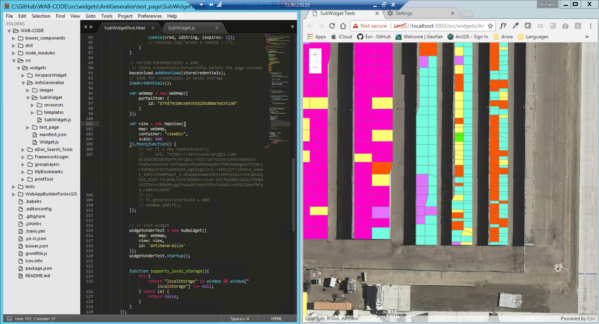 MapView of webmap