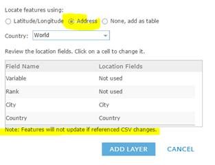 Google Sheets by Address note