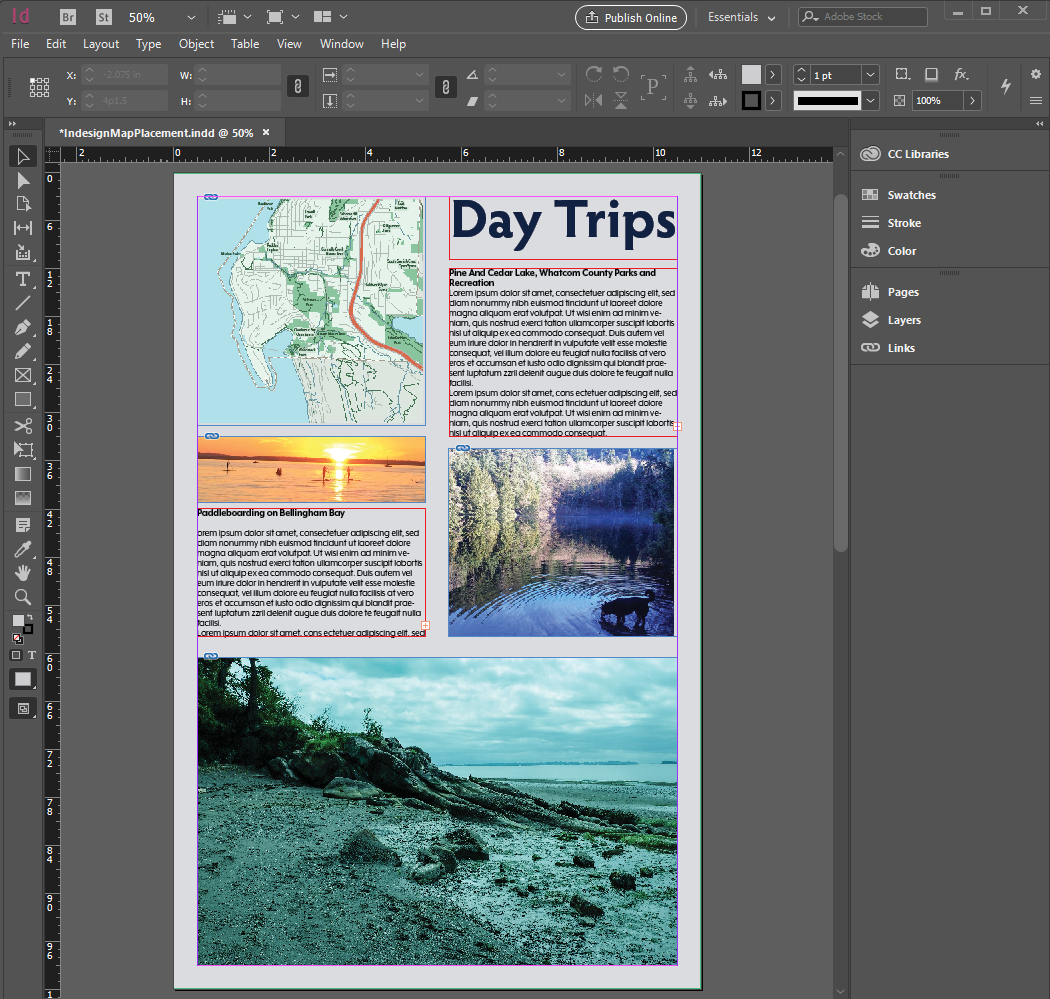 ArcGIS Maps for Adobe Creative Cloud in InDesign