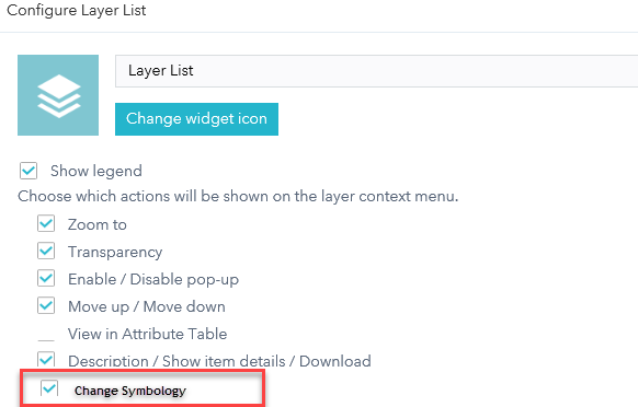 WAB Layer List User Color