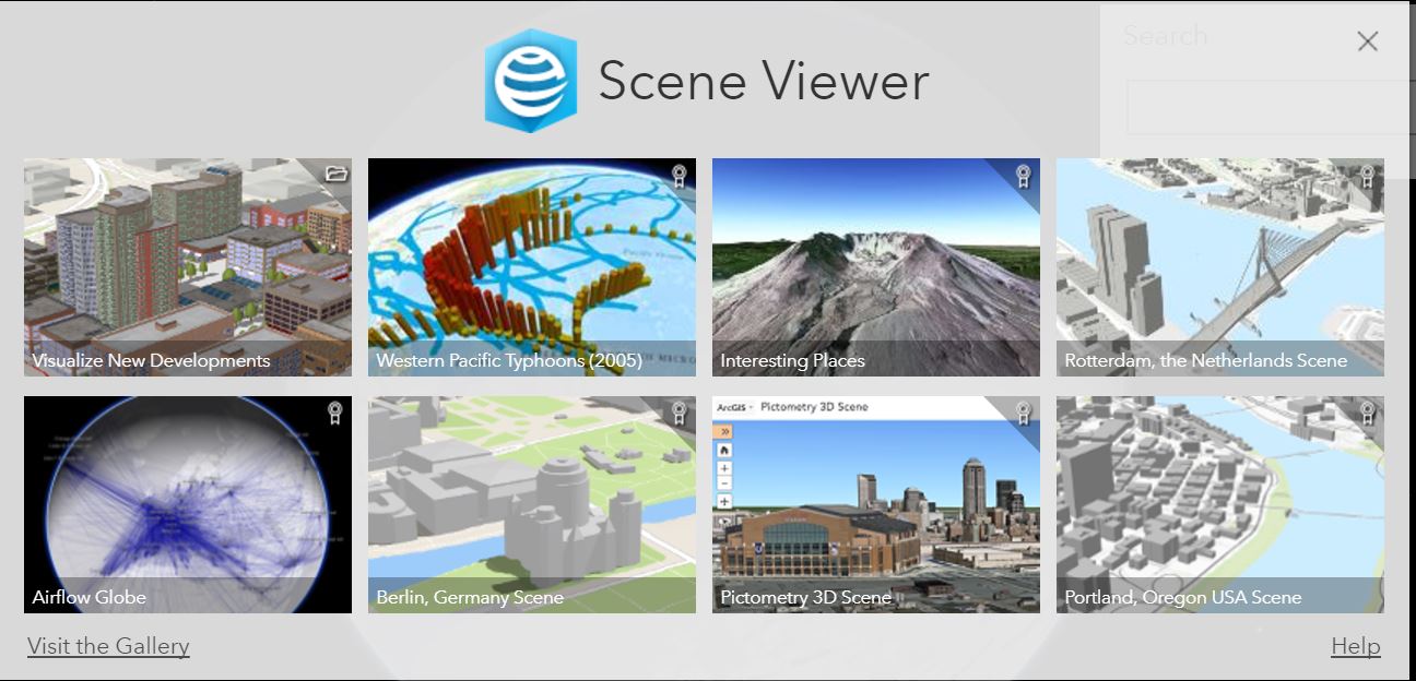 3D scenes available in the Science Portal.