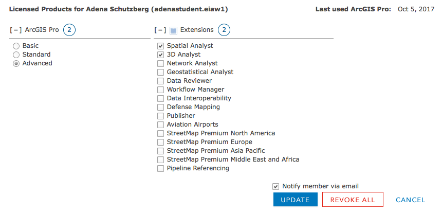 The checkbox in context.