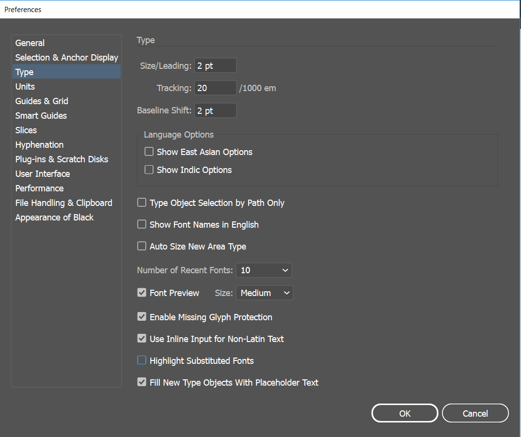 Fix pink highlighted text due to missing font in Illustrator