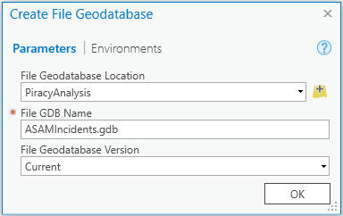 ArcGIS Pro tool dialog box