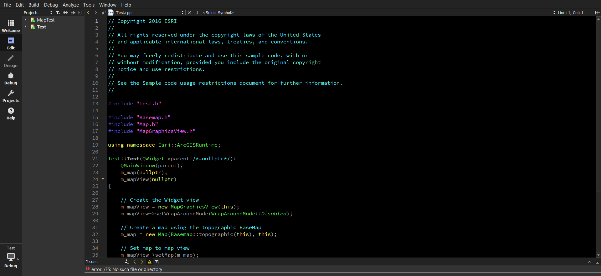 My QtCreator error