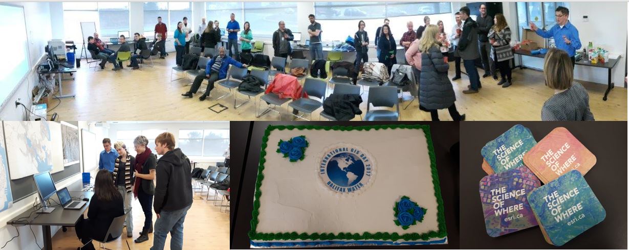 Halifax Water GIS Day collage of photographs.