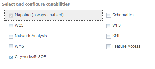 Options from ArcMap