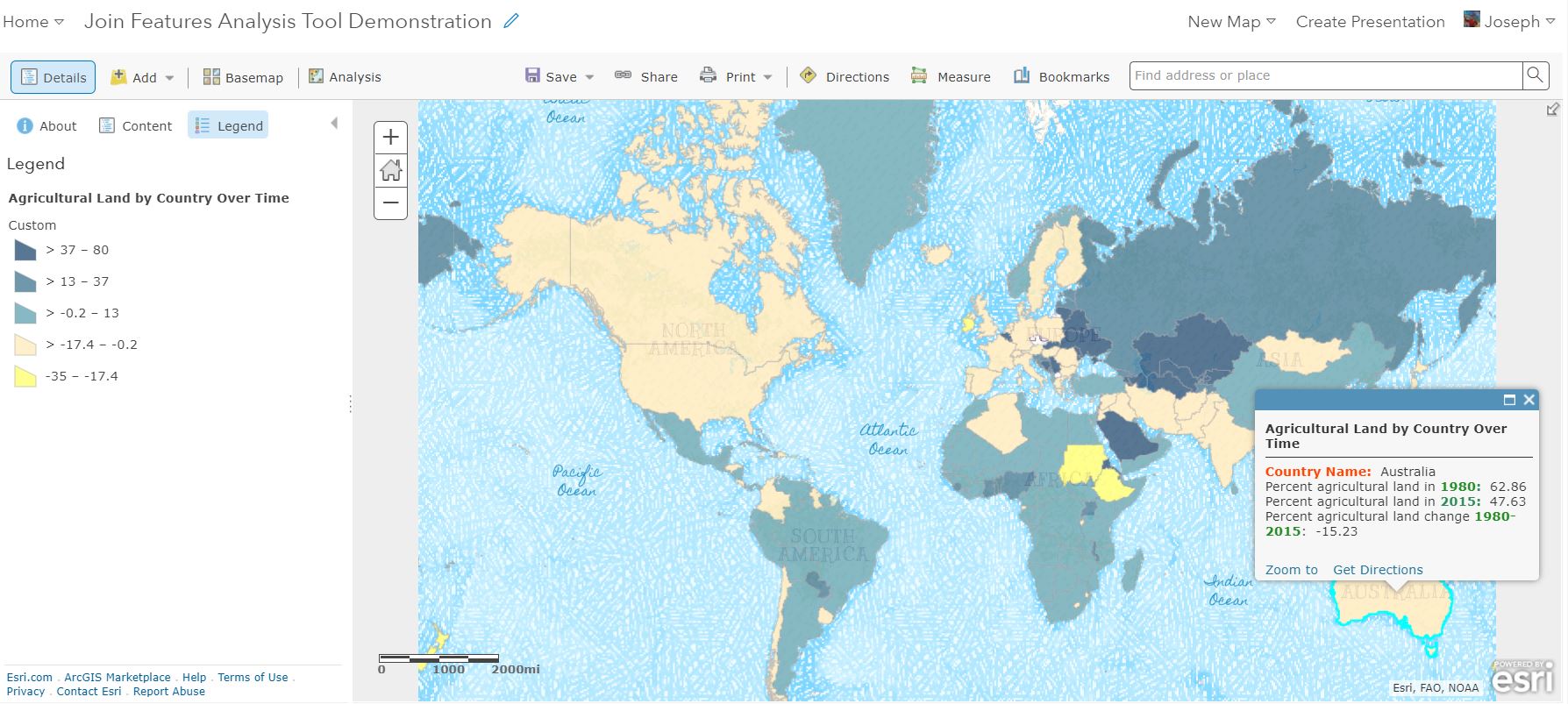 Map using custom expression for legend and for popup