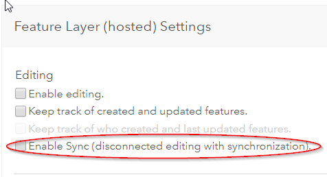sync setting