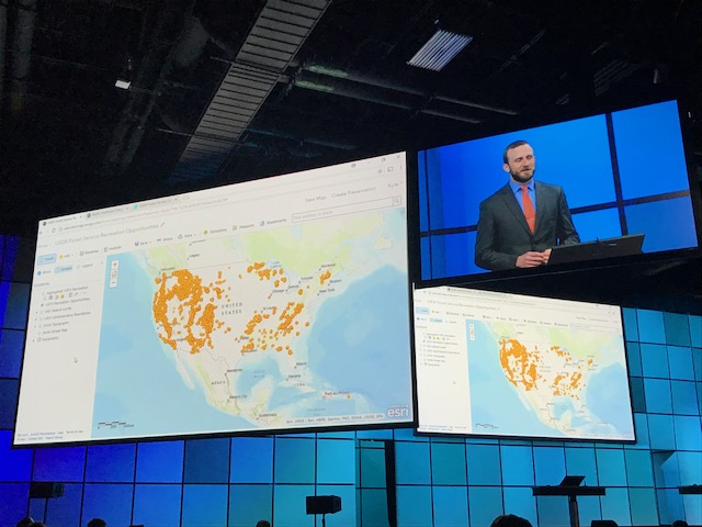 Kyle Talbot demonstrates ArcGIS Online