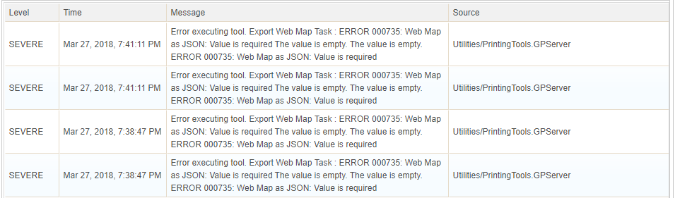 ArcGIS Server Manage logs