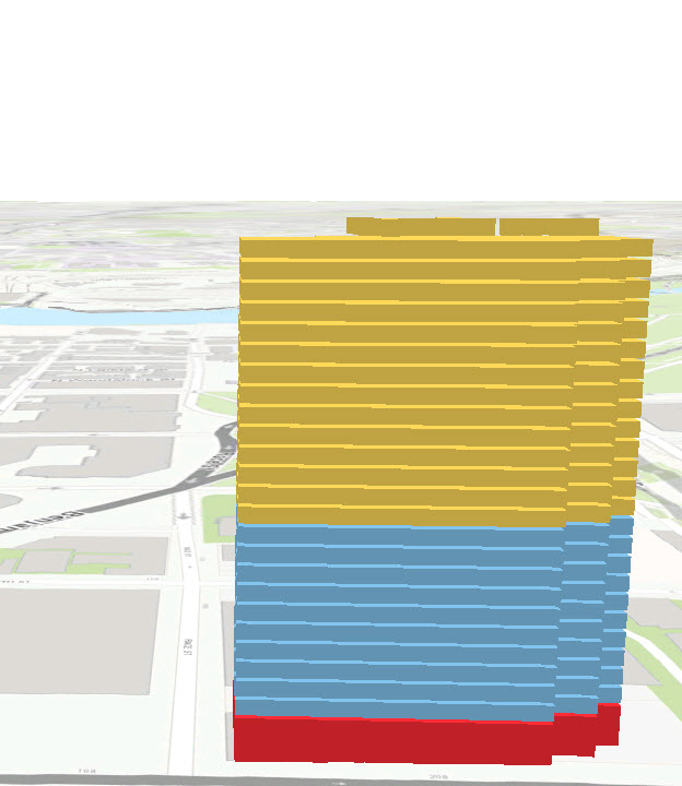 Building 285 Floor Volumes
