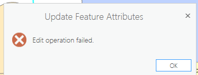 Edit operation failed.