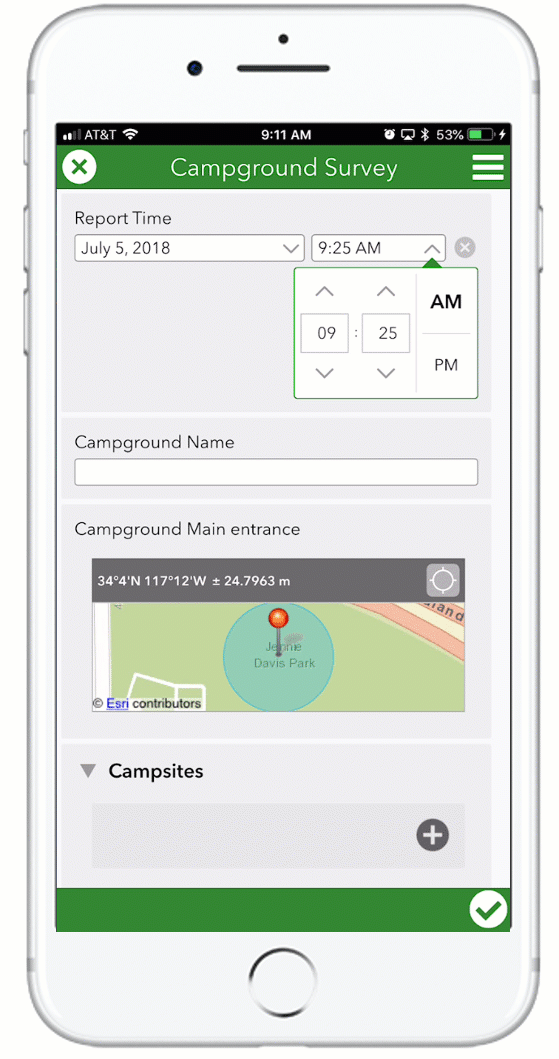 New Time Control in Survey123