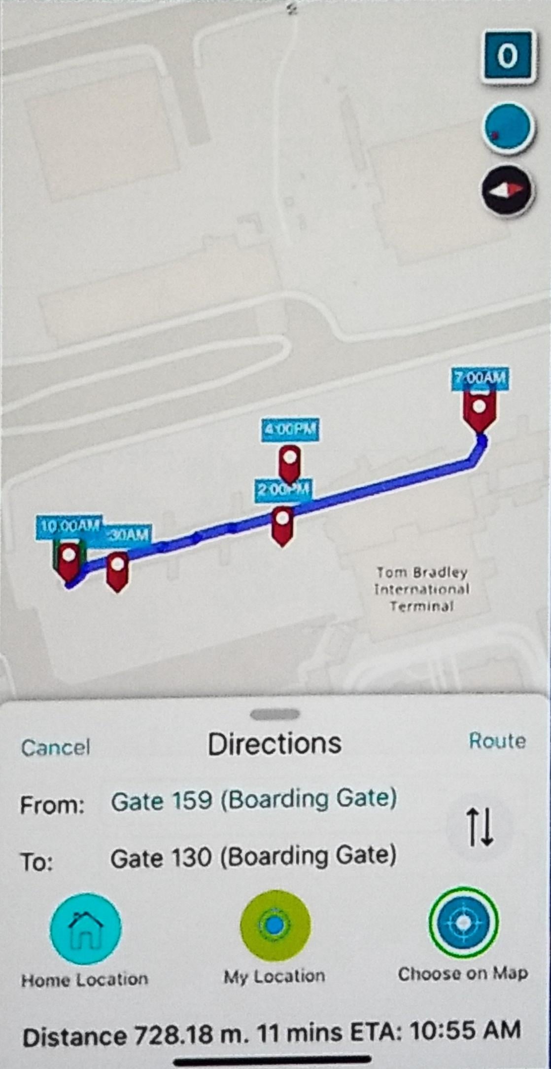 LAX mobile app