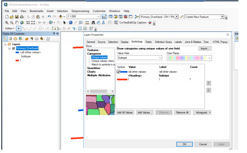 ArcGIS Desktop 10 All Other Values