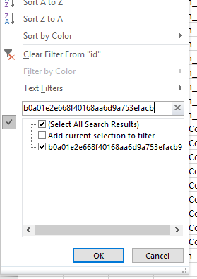 Filter for Item