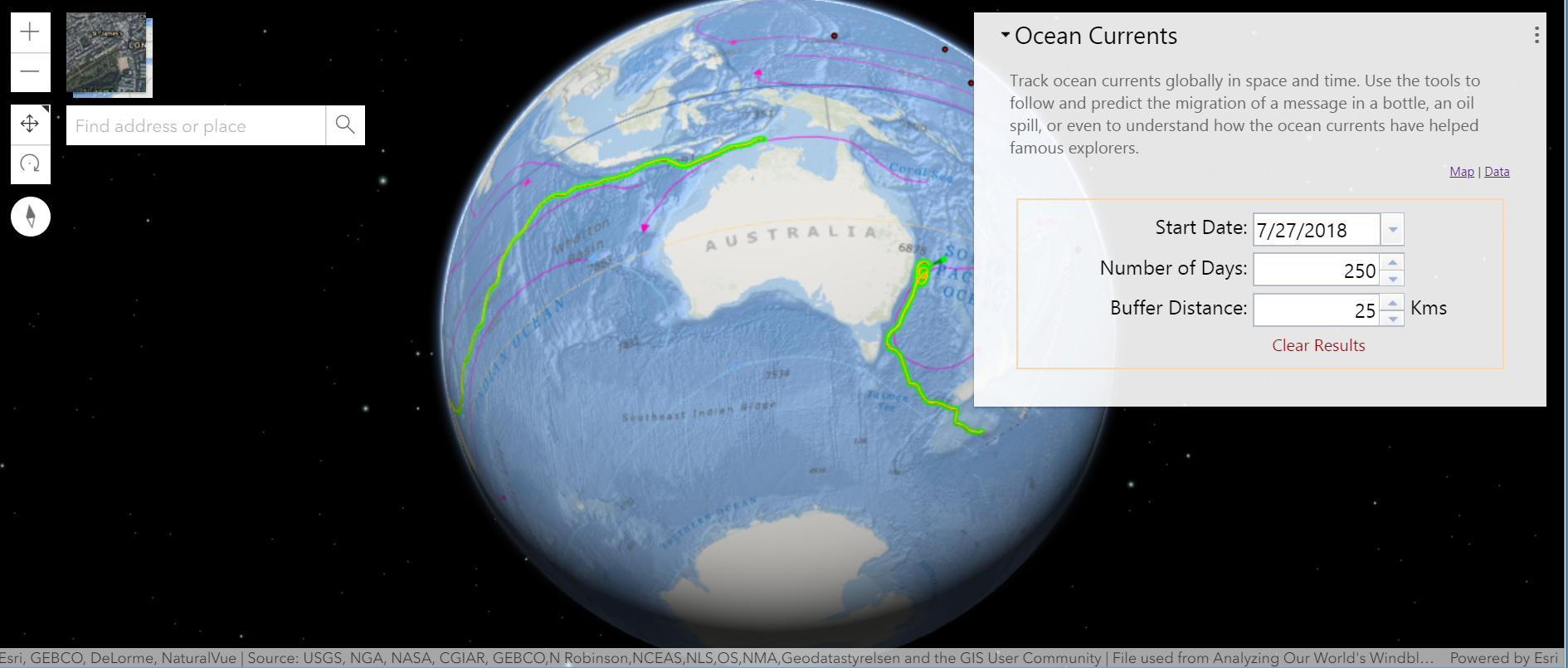 Ocean currents activity 2