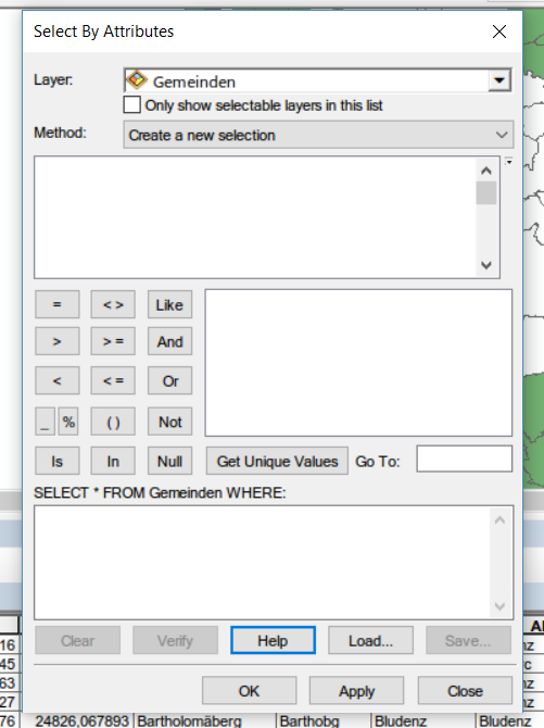 Blank Select by Attribute