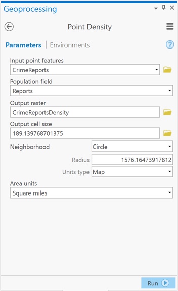 Point Density tool