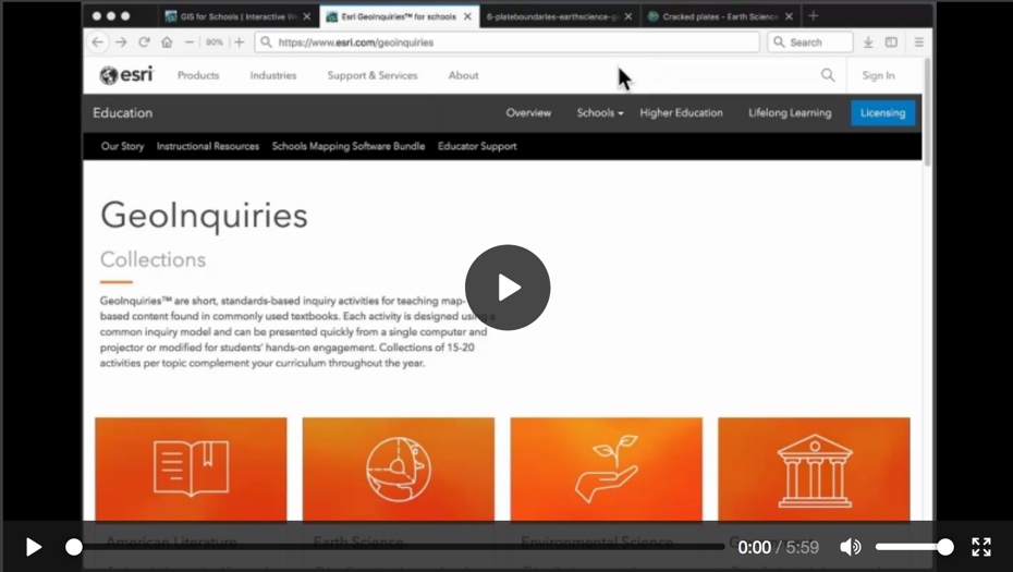 GeoInquiries video