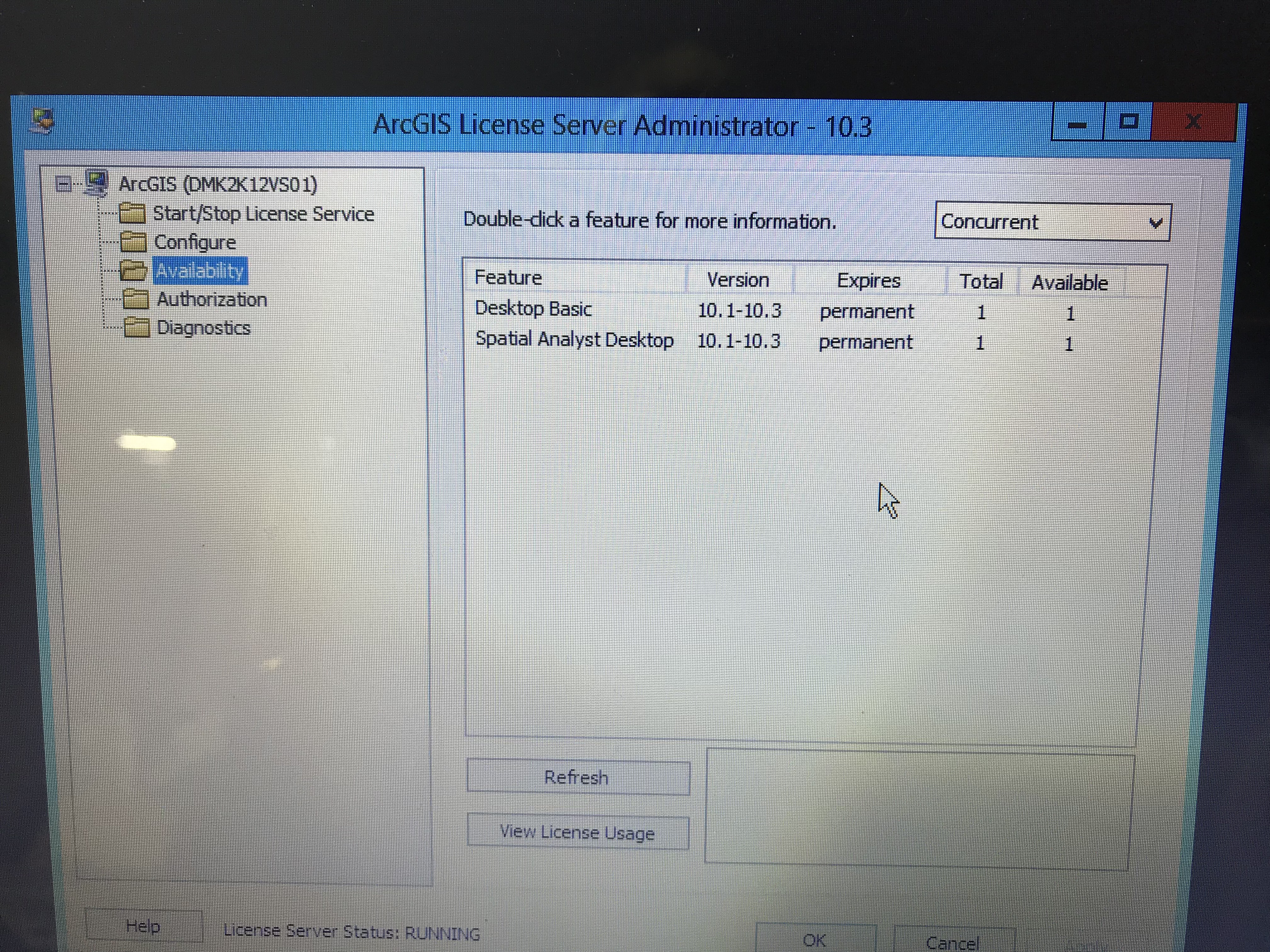 License Administrator on the server