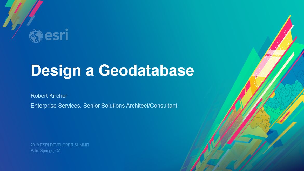 Design a Geodatabase