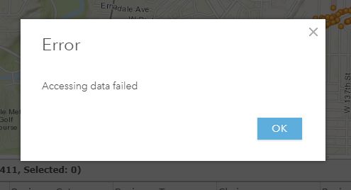 Error Message in ArcGIS Online