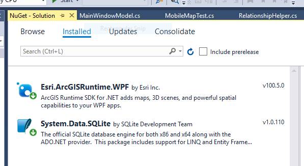 NuGet Package Manager