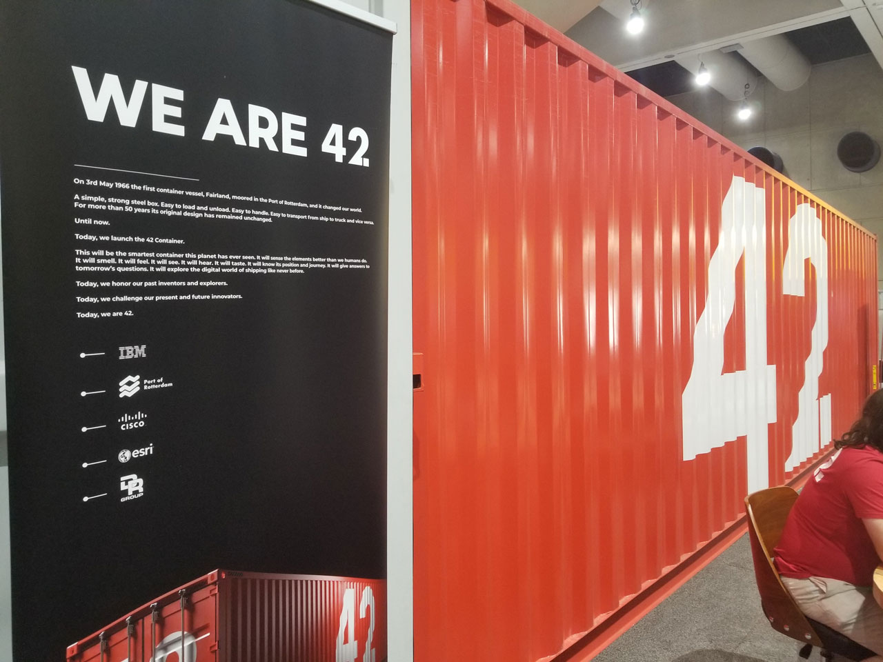 Port of Rotterdam showcases a smart shipping container, equipped with solar panels, sensors, and more.