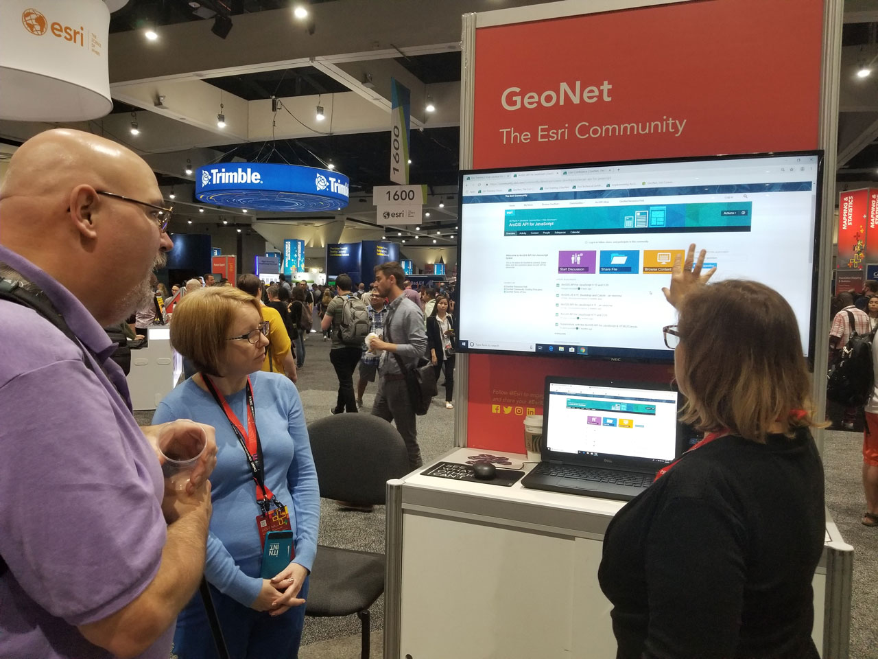 Skip talks with the GeoNet team about finding places of interest in the community.