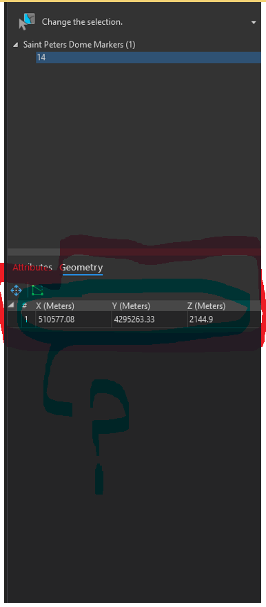 Showing Geometry in Attributes
