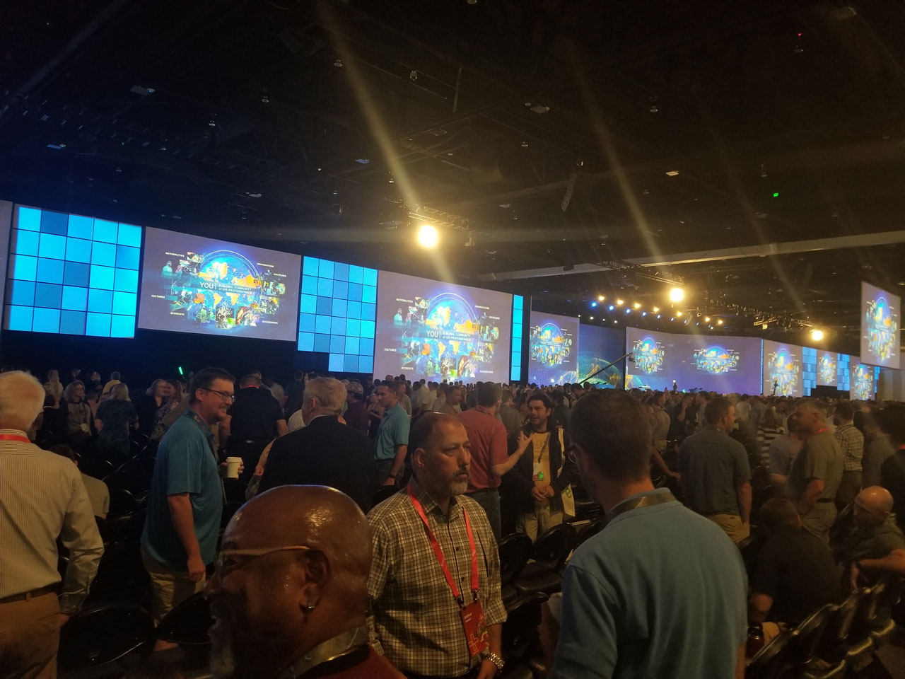 Thousands of Plenary attendees from all over the world introduce themselves to each other.
