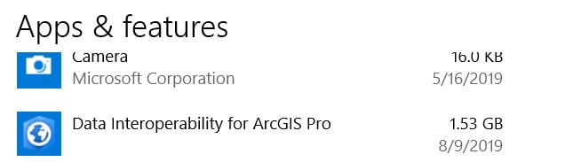 Data Interoperability extension installed