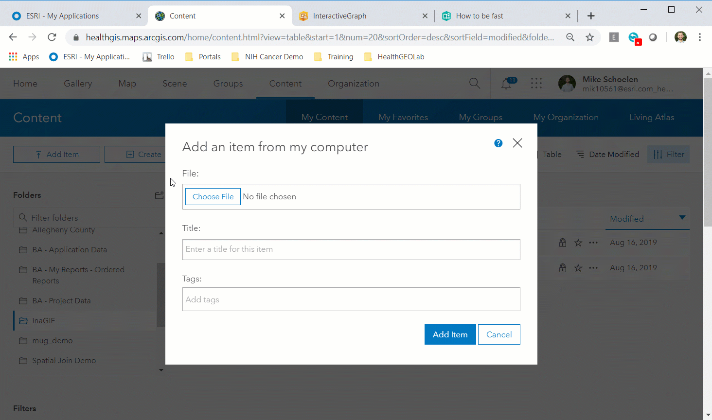 Operations Dashboard can be used to create an embeddable chart.