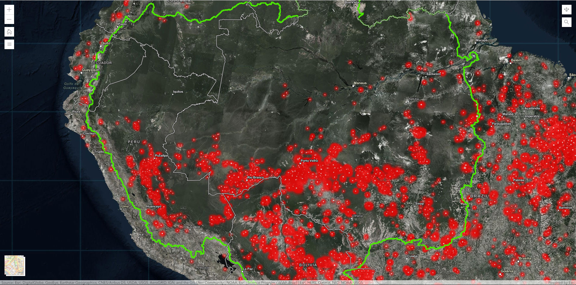 Amazon fires