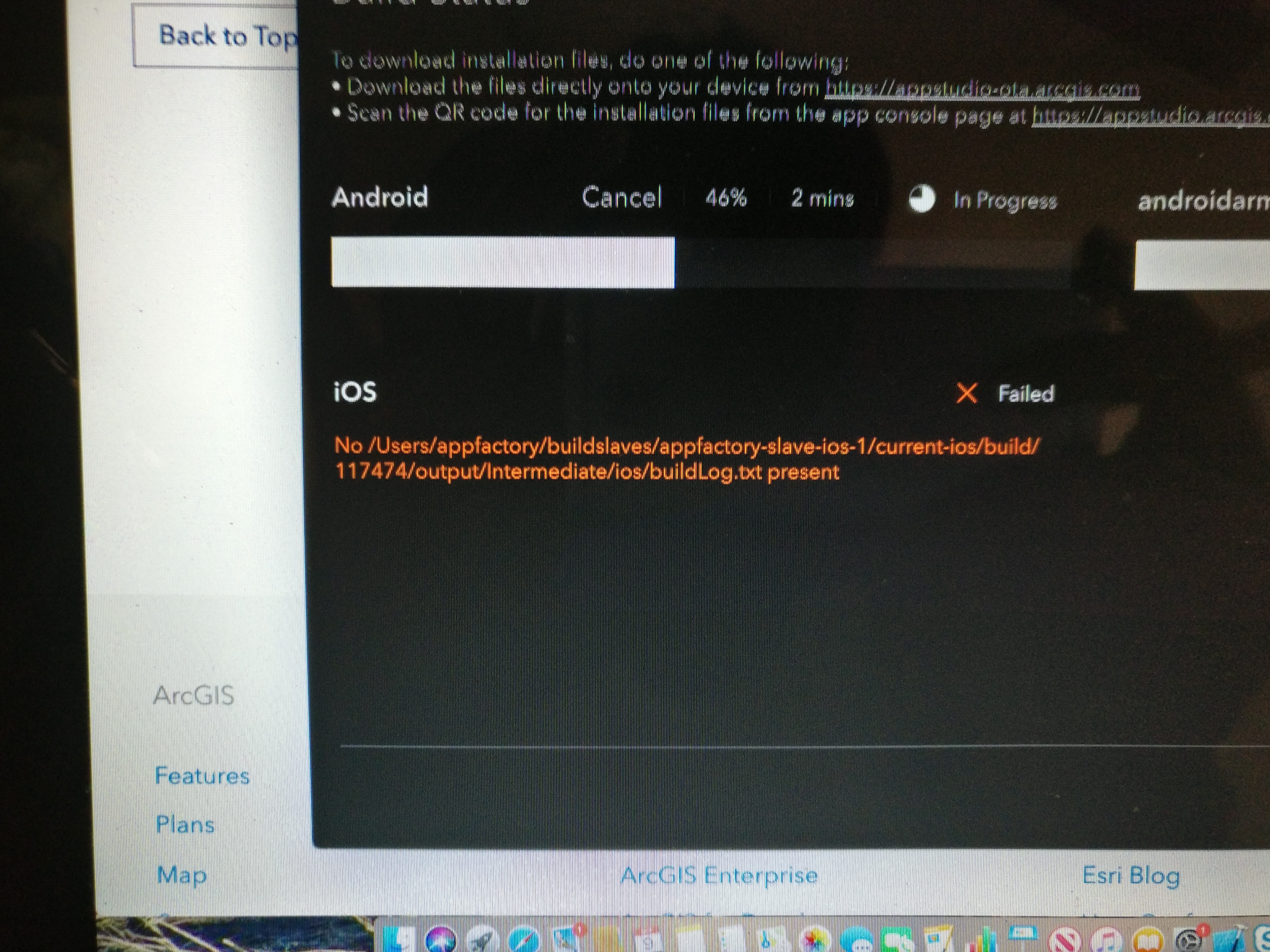 Bug while generating ios cloud build