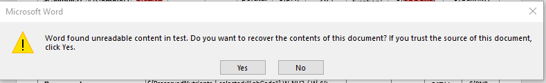 Unreadable Message