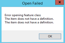 The item does not have a definition
