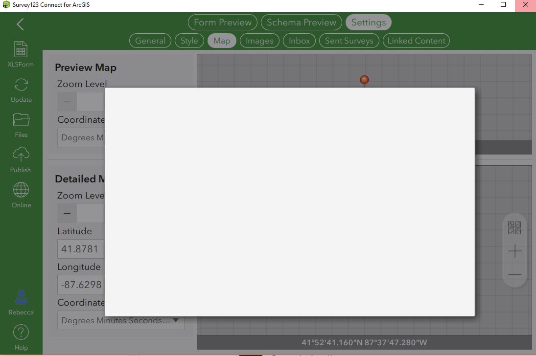 Switcher screen shows blank